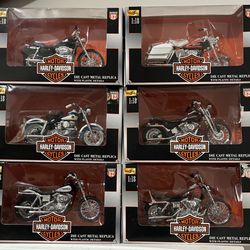 Maisto Series 12 Complete Set Harley Davidson 1:18 Die-Cast Motorcycles