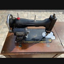 Antique Sewing machine and Table White Rotary- Circa 1927 Vintage - Runs