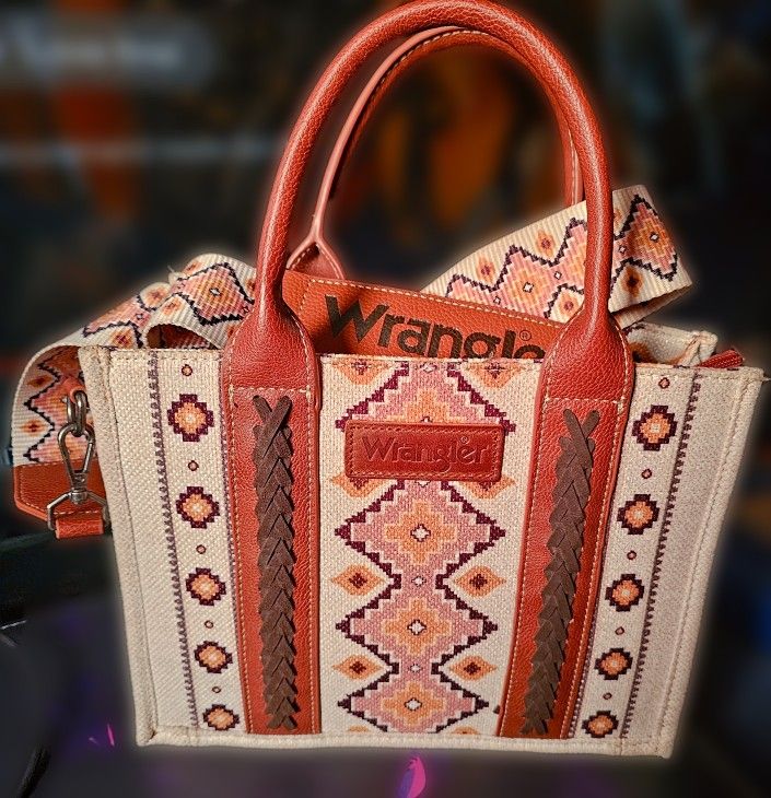 Wrangler Southwestern Crossbody Tote Bag
