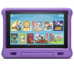 Fire HD 10 Kids Tablet – 10.1” 1080p full HD display, 32 GB, Purple Kid-Proof Case (2019 Release)


