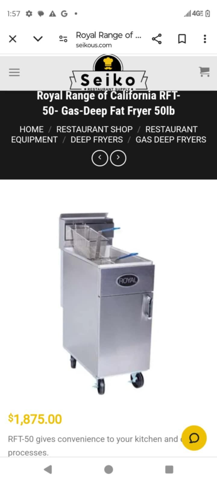 Seiko Deep Fryer