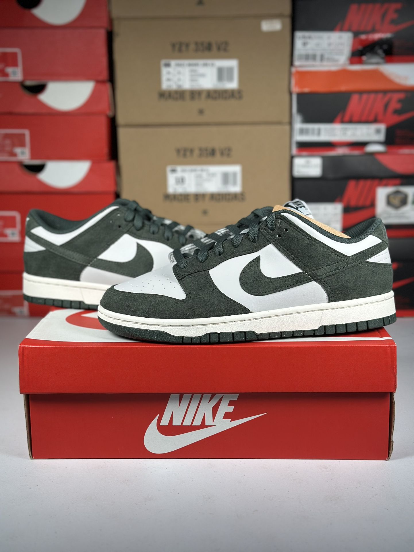 Size 9.5W/8M - Nike Dunk Low Next Nature ‘Vintage Green’ (Wnns)