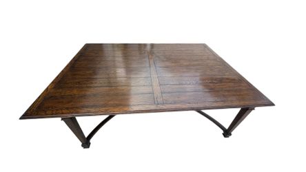 Solid Wood Oak Distressed Dining Table