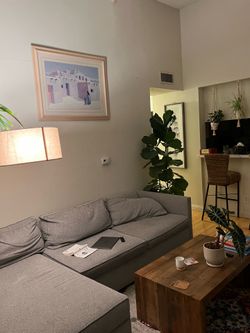 West elm sectional couch sofa