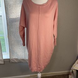 Wonderful Studio Pink Peony Light Weight Tunic Size M To L