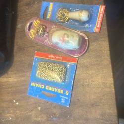 Pull Chains Fir Ceilings Fans Solid Brass With 5’ Beaded Chain And 12’ Beaded Brass Chains 