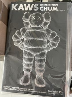 NEW KAWS CHUM Vinyl Figure Black 20th Anniversary (2022) - IN HAND