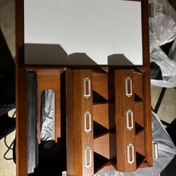 White Board Organizer with Electric Outlet Strip