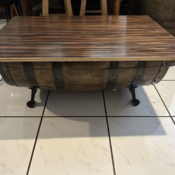 Whiskey Barrel Coffee Table