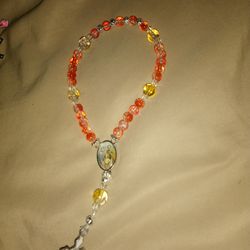 Homemade rosaries for your car see description