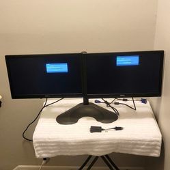 Dell 19" Computer Moniters, Dual Stand 