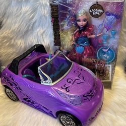 Monster High Gala Ball New In Box And Monster High Purple Car Like New