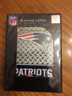 New England patriots playing cards