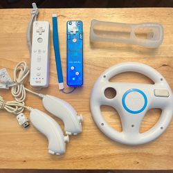 Nintendo Wii Wiimote Remote Controller and Nunchuck
