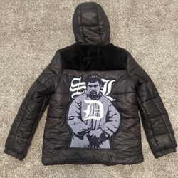 Skysdalimit SDL Chapo Black Hooded Puffer Jacket