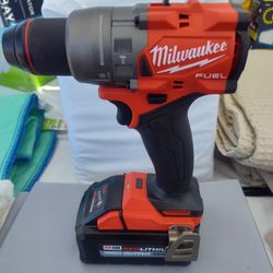 Milwaukee M18 Fuel 18 V 1/2  Hammer Drill Driver Battery Included 6.O