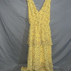 Yellow Sugarlips Floral Maxi Dress