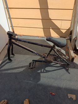 Verde luxe bmx frame & pair of wheels