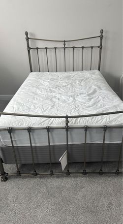 Brass Full Bed Frame with Mattress/ Box Spring