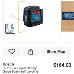 Bosch Self Leveling Cross-line Laser With Li-ion Battery