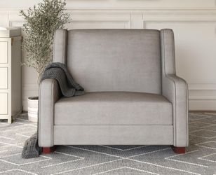 Gray Wide Rocking Chair 