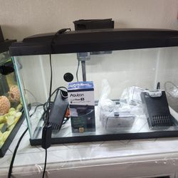 10  Gals.  Fish Tank And 2 Water Filters