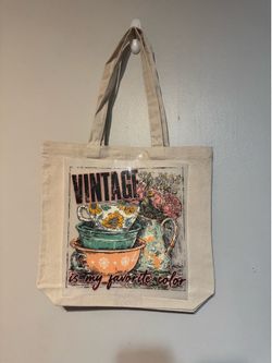 Natural Canvas Tote / T-Shirt