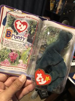 Bronty Beanie Babies Rare piece! Perfect bubble! Great condition