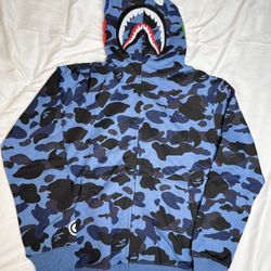 Bape Blue Camo Hoodie