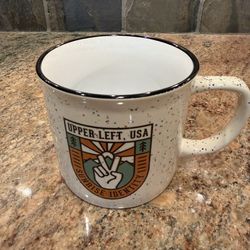 Corporate Branded Ceramic Mug PNW Upper Left USA