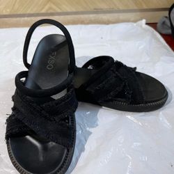 Women's Suede And Leather Sandals 