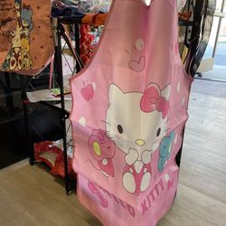 Hello Kitty Apron  Teen/adult Size  Pink