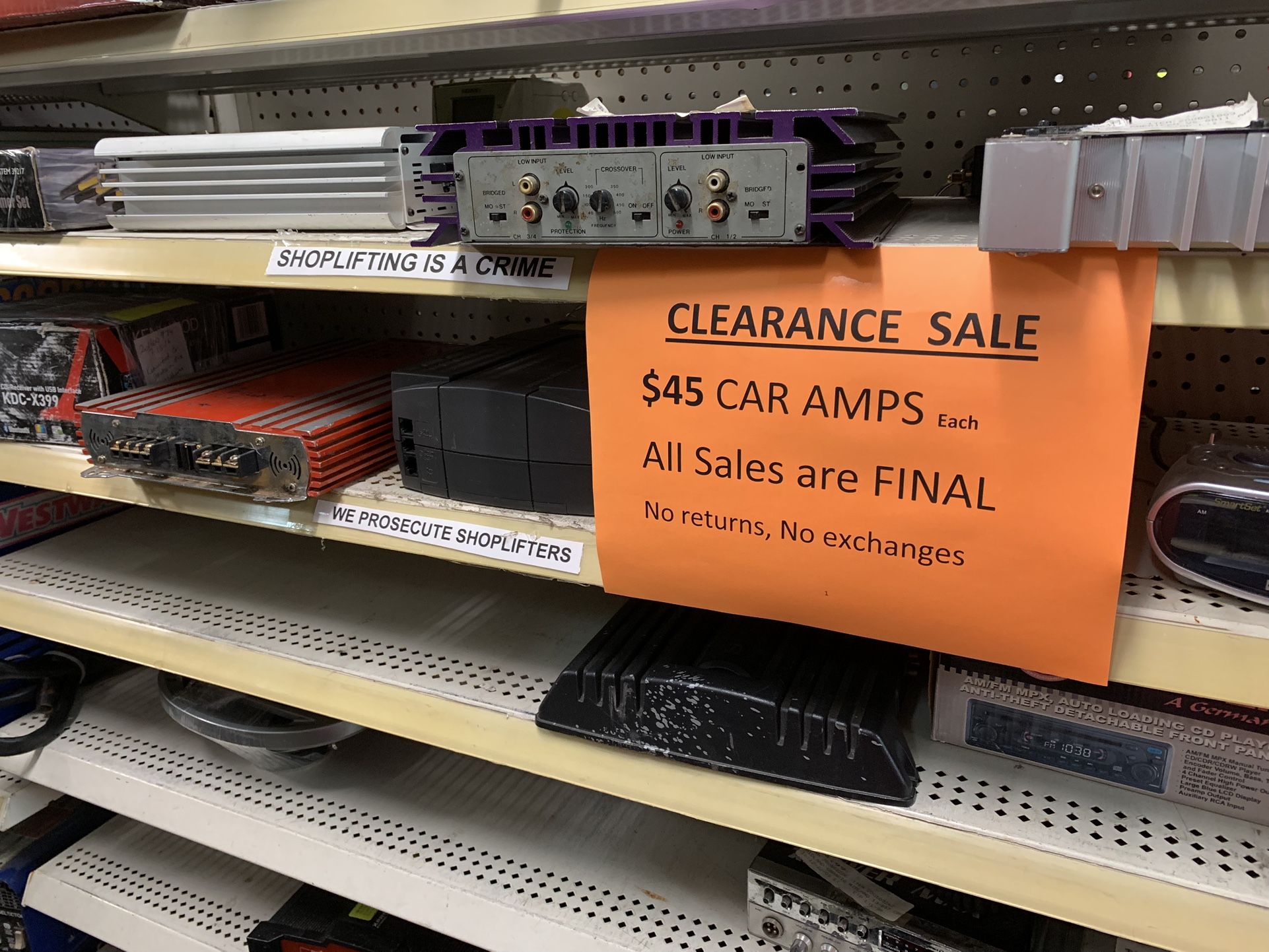 $45 Car Amplifier Car Amps Car Audio Clearance Sale