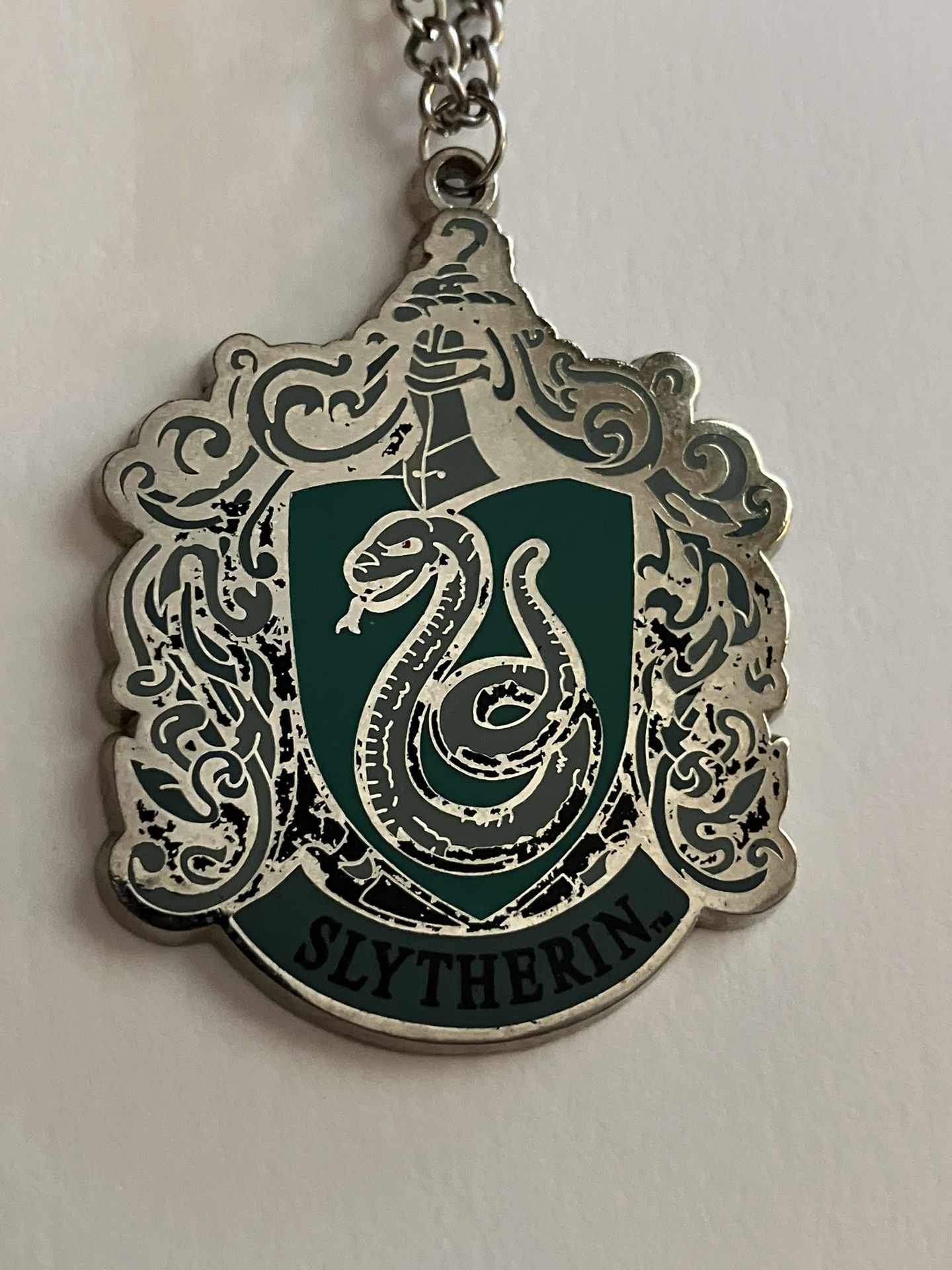Harry Potter SLYTHERIN Charm Pendant Necklace - Halloween Jewelry