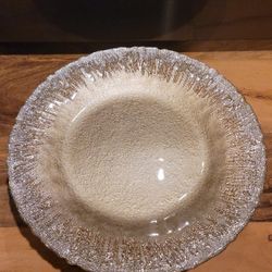 Gold Glitter Glass Cake Stand