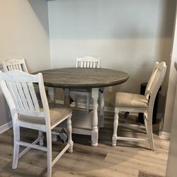 Four Chair And Round Table Ashley Furniture 