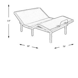 Sleep 3100 Adjustable King Base