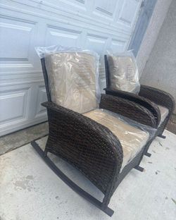 Patio rocking chairs outdoor patio rocket chair set brand new 🚛🆕☑️