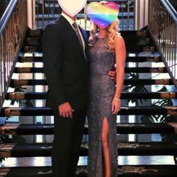 Gray Party Dress -size 1/2