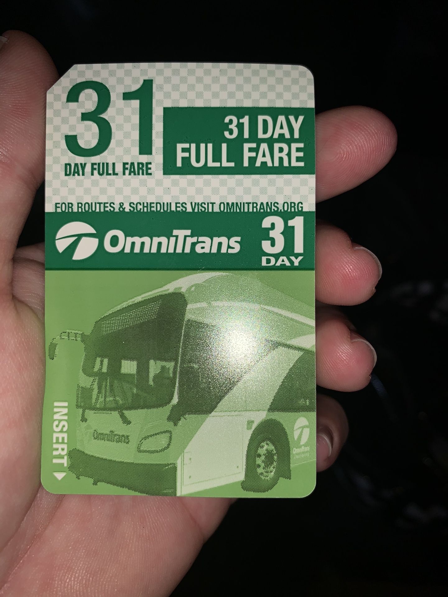 New bus pass