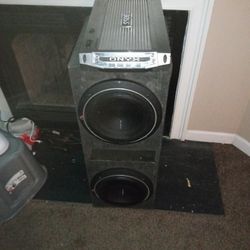 Rockford Fosgate P3 punch 10 Inch Speakers In Competition Box  With 5500 Watt Nxo Monoblock Class D Competition Amplifier No Low Ballers