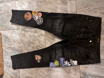 Black amiri jeans