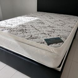 $400 Queen Bed Frame With Mattress And Box-spring Brand New Free Delivery 