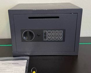 NEW Electronic Safe Deposit Box, Drop Safe W/ Digital Keypad & 2 Manual Override Keys !