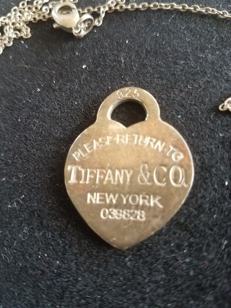 Tiffany RTT 925 ENGRAVED NUMBERS