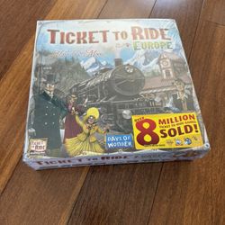 Ticket To Ride Europe Board Game (unopened)