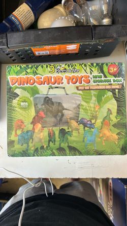 Dinosaur Toys With Storage Box