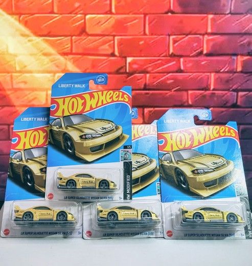 Hot Wheels Liberty Walk LB Super Silhouette Nissan Silvia Gold $5 Each