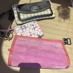 4 Coach Wallets (price Is Firm)