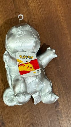 Pokemon 25th Anniversary Silver Squirtle Plush Y2K Metallic Collectible